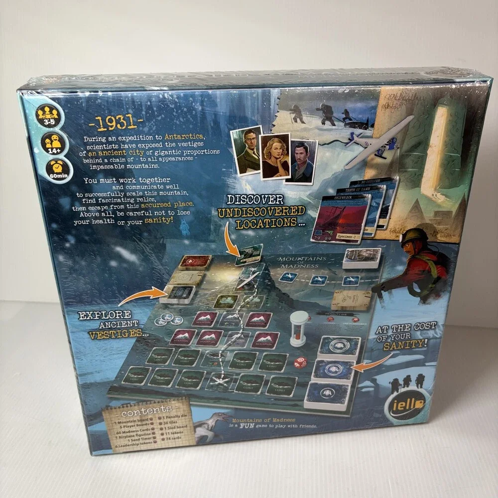 Mountains of Madness Board Game IELLO Sealed Rob Daviau Cooperative - Picture 3 of 5